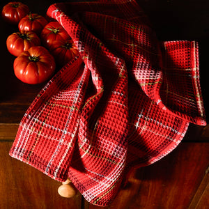 sage-and-clare-frances-waffle-tea-towel-poppy