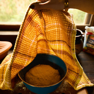 sage-and-clare-frances-waffle-tea-towel-ochre