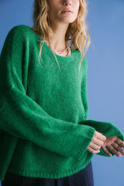 Agna Luna Sweater - Milan Green
