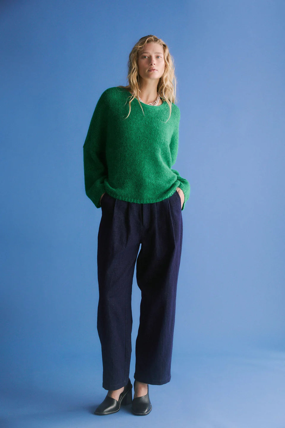 Agna Luna Sweater - Milan Green