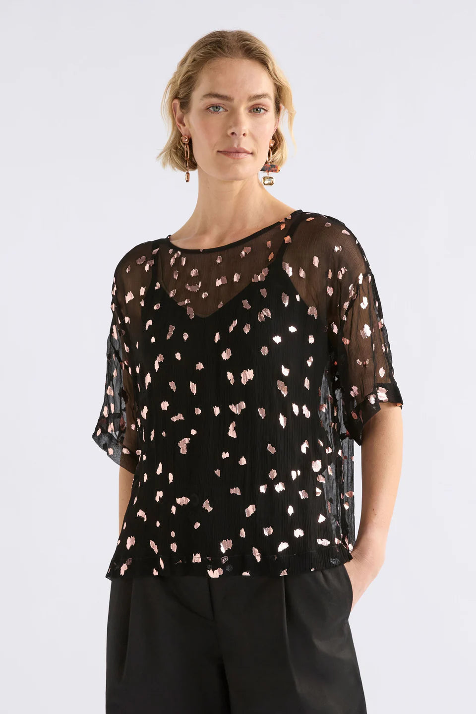 Artii Top - Interstellar Foil Print