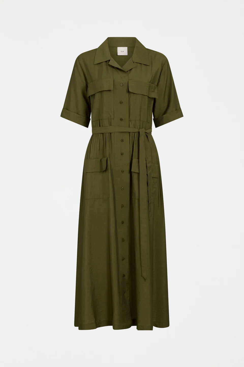 Eine Shirt Dress - Bright Olive
