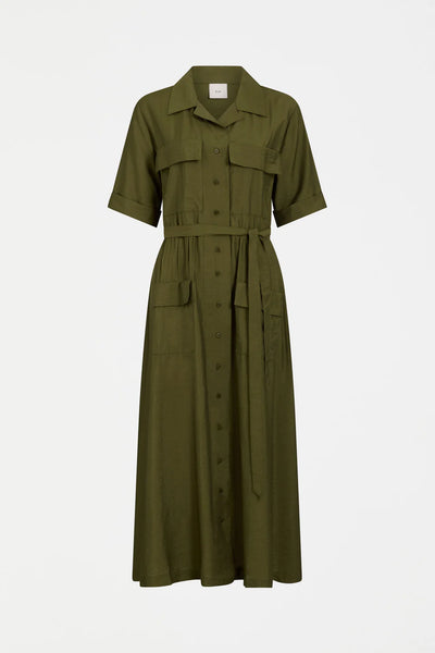 Eine Shirt Dress - Bright Olive