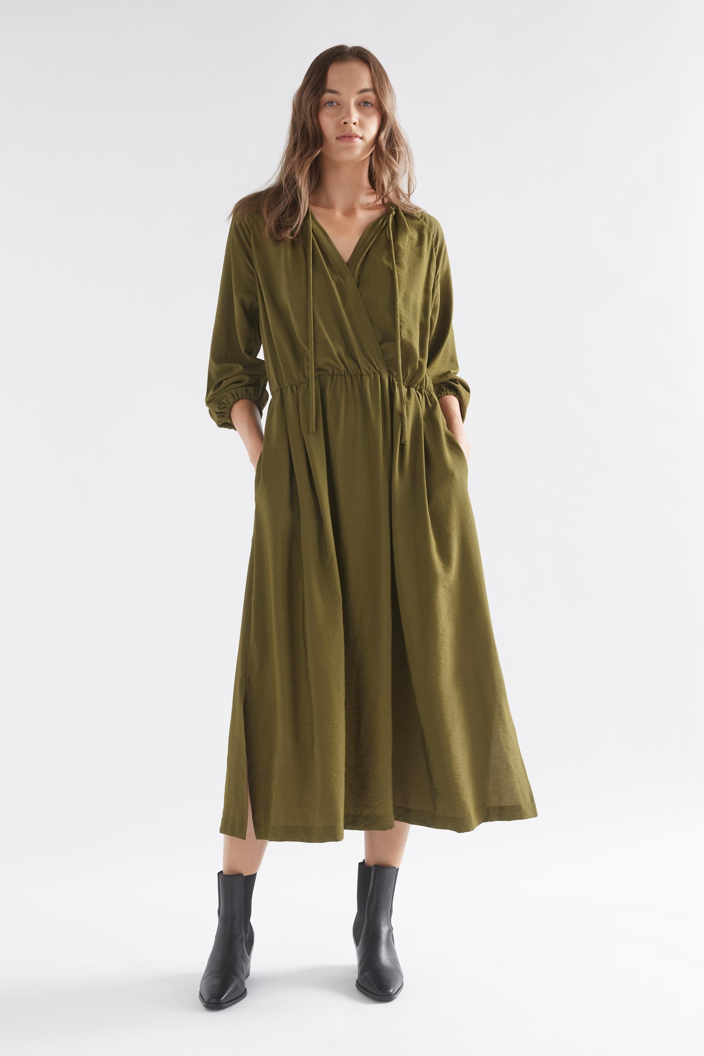 Etne Dress - Dark Olive