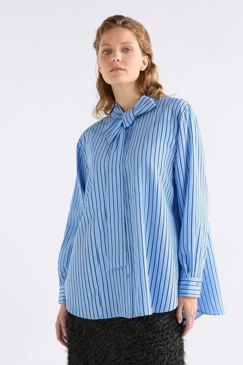 Heidi Shirt - Chambray Stripe