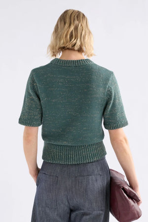 Luft Lurex Top - Sage/Gold