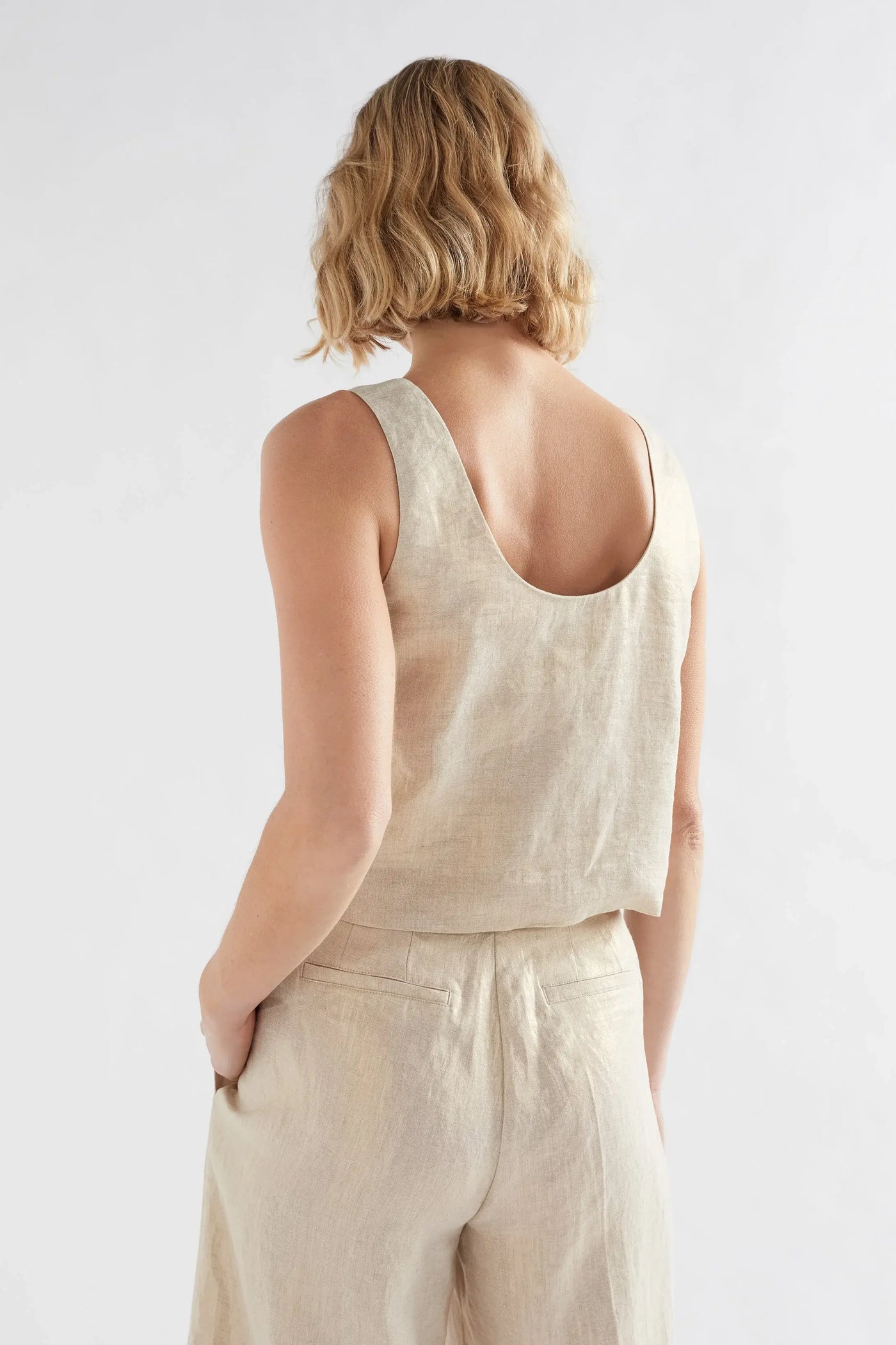 Metalen Tank - Gold Linen