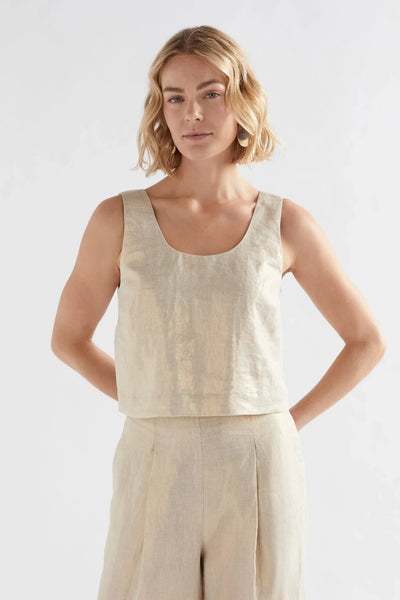 Metalen Tank - Gold Linen