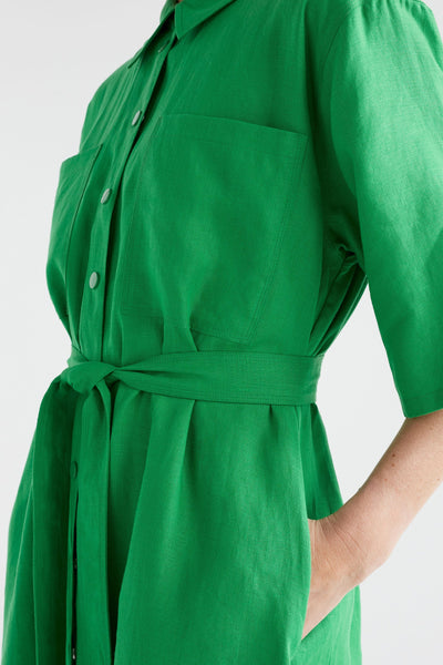 Nayte Dress - Vine Green