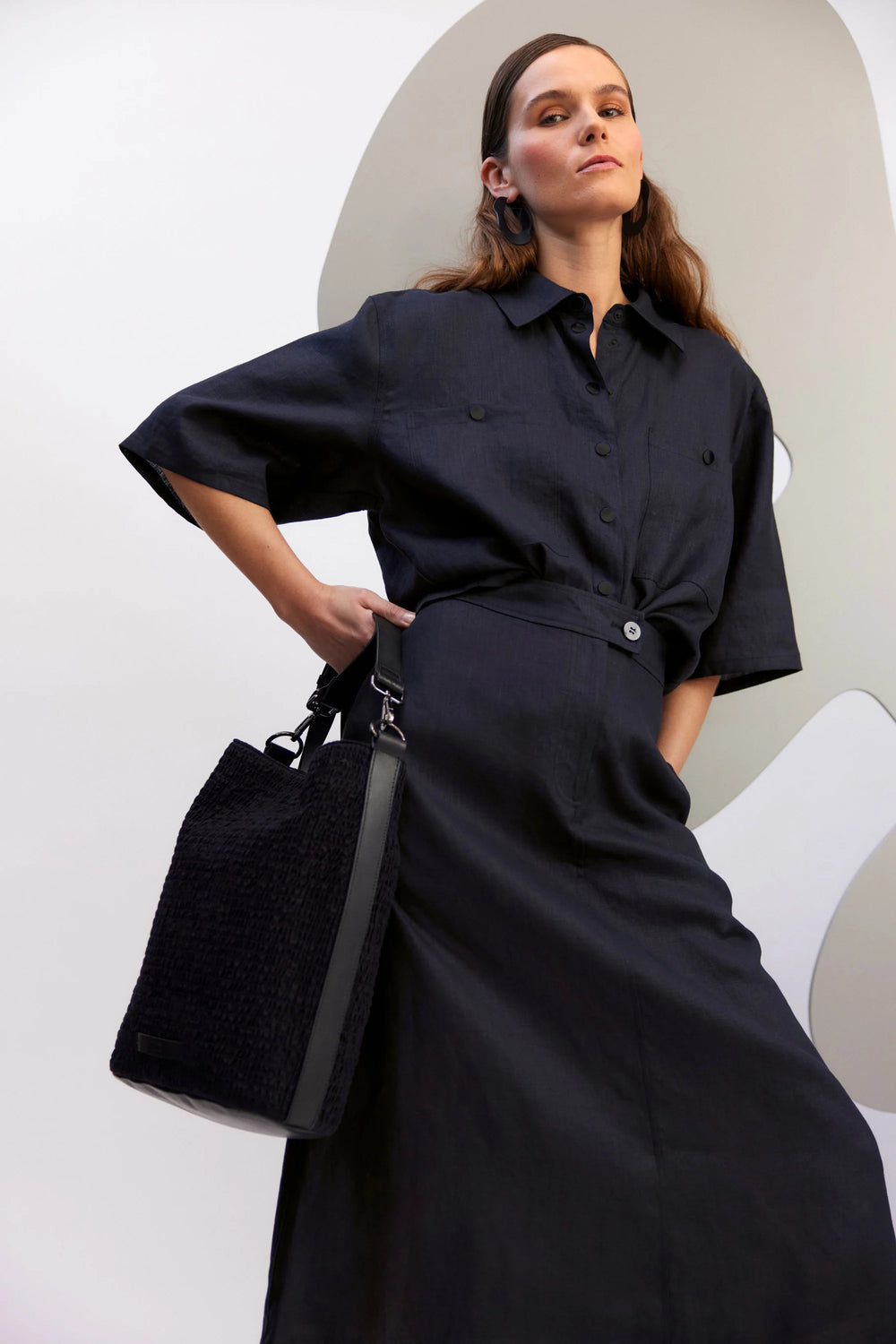 Nayte Linen Shirt - Black
