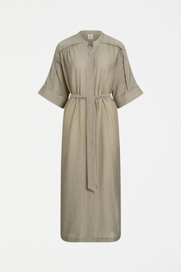 Porta Dress - Olive Stripe