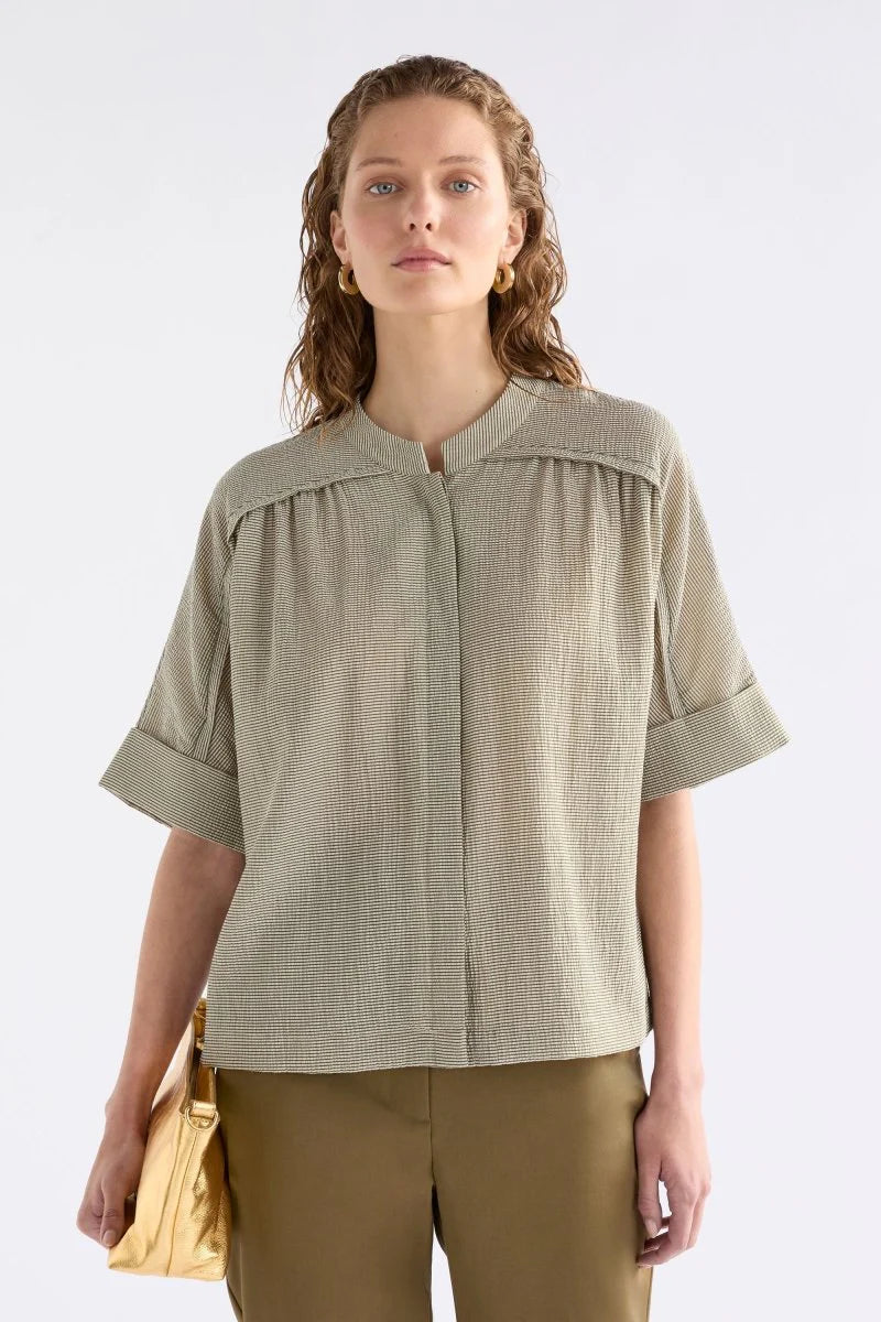 Porta Shirt - Olive Stripe