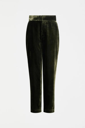 Suuri Velvet Pant - Deep Olive