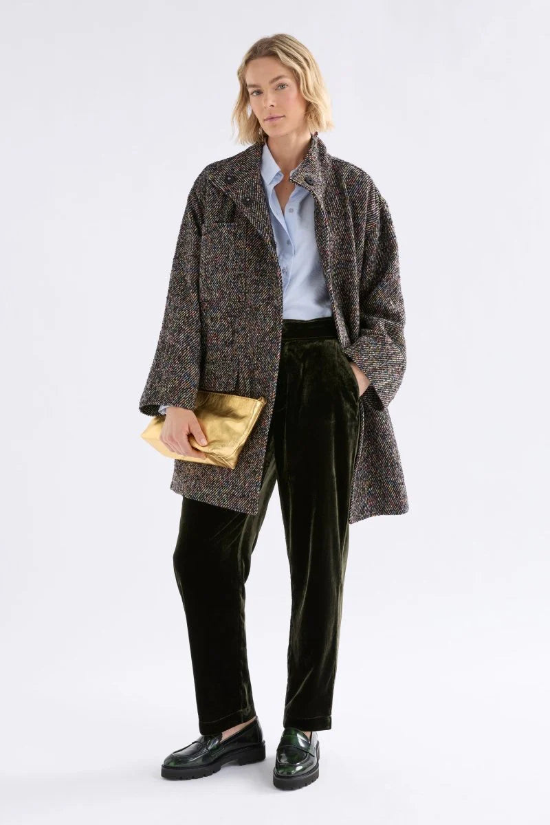 Suuri Velvet Pant - Deep Olive