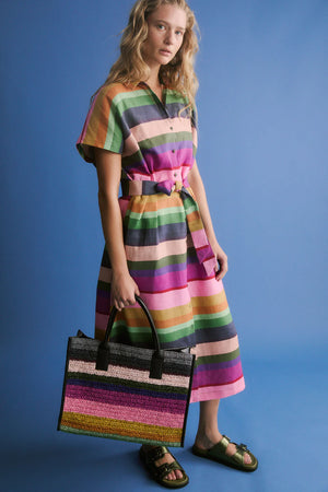 Tilko Shirt Dress - Lysbro Print
