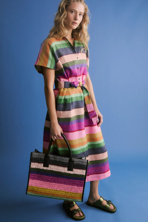 Tilko Shirt Dress - Lysbro Print