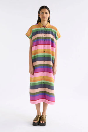 Tilko Shirt Dress - Lysbro Print