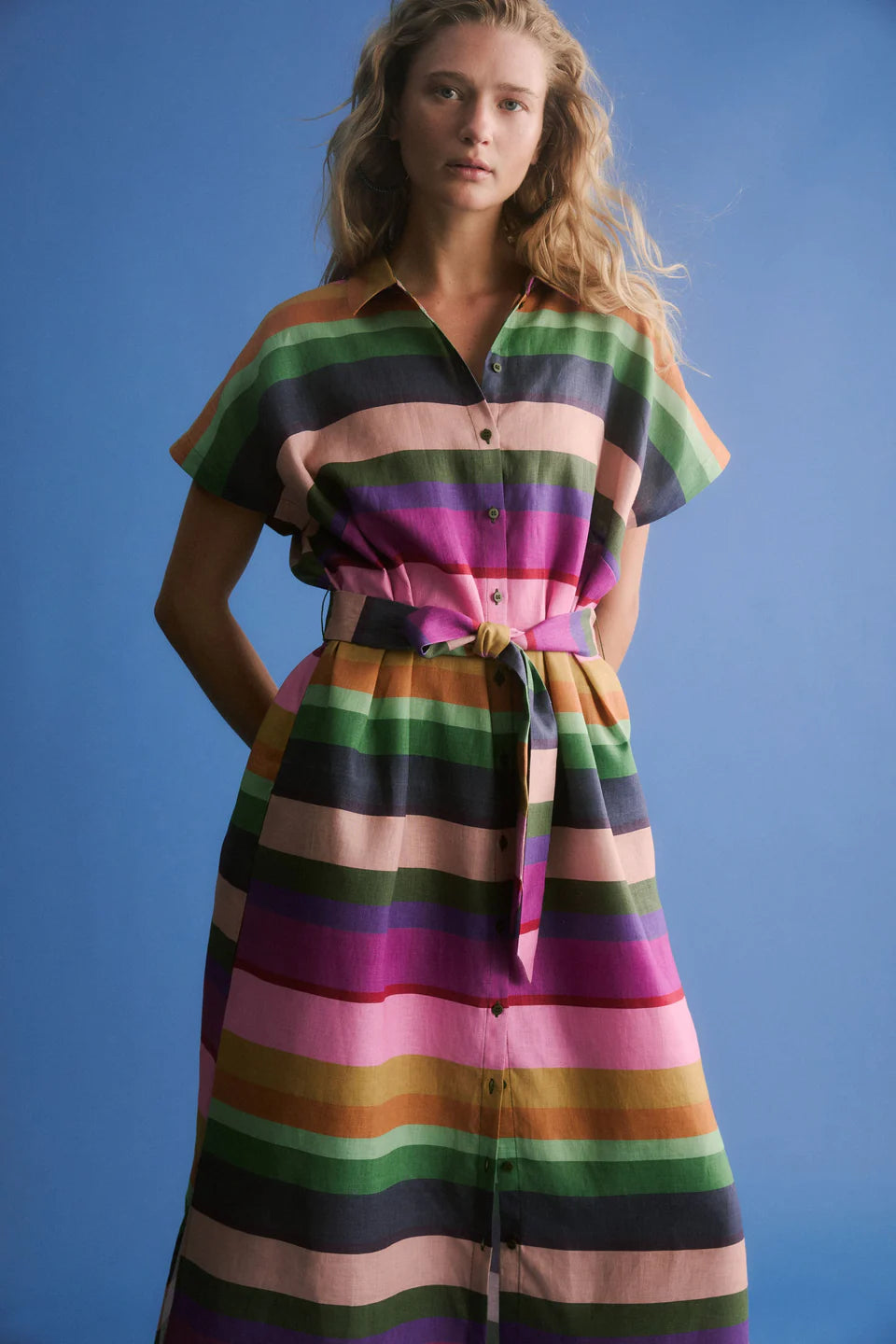 Tilko Shirt Dress - Lysbro Print