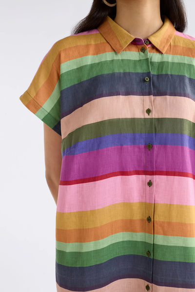 Tilko Shirt Dress - Lysbro Print