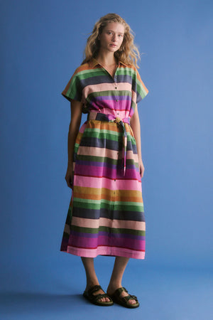 Tilko Shirt Dress - Lysbro Print