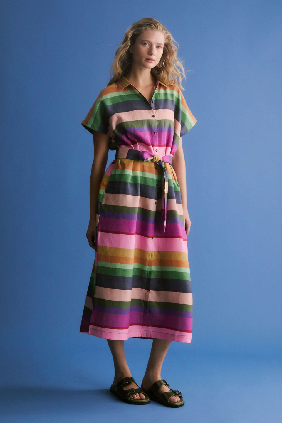 Tilko Shirt Dress - Lysbro Print