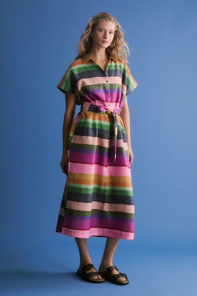 Tilko Shirt Dress - Lysbro Print