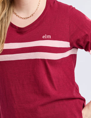 Adora Long Sleeve Tee - Maroon