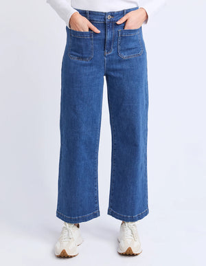 Alyssa Front Pocket Jean - Mid Blue Wash