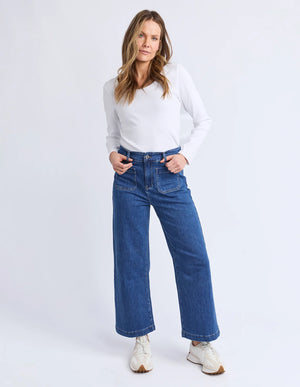 Alyssa Front Pocket Jean - Mid Blue Wash