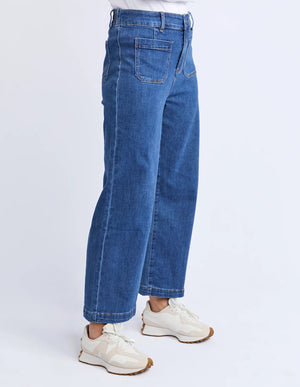 Alyssa Front Pocket Jean - Mid Blue Wash
