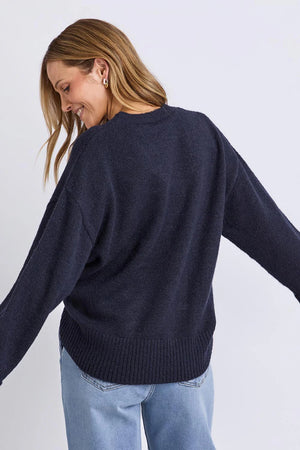 Annie Intarsia Knit - Navy