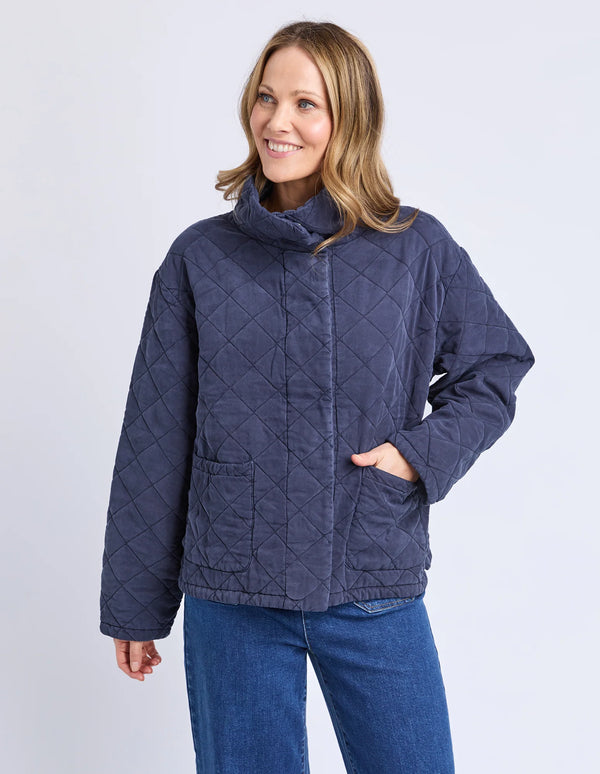 Aurora Quilted Jacket - Navy
