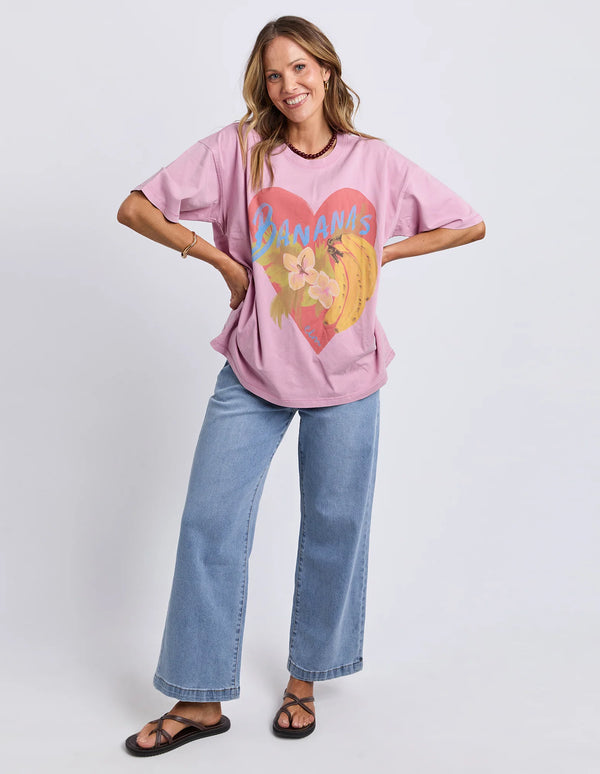 Banana Tee - Peony Pink