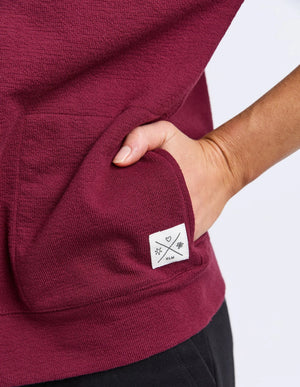 Beachy Zip Hoodie - Plum