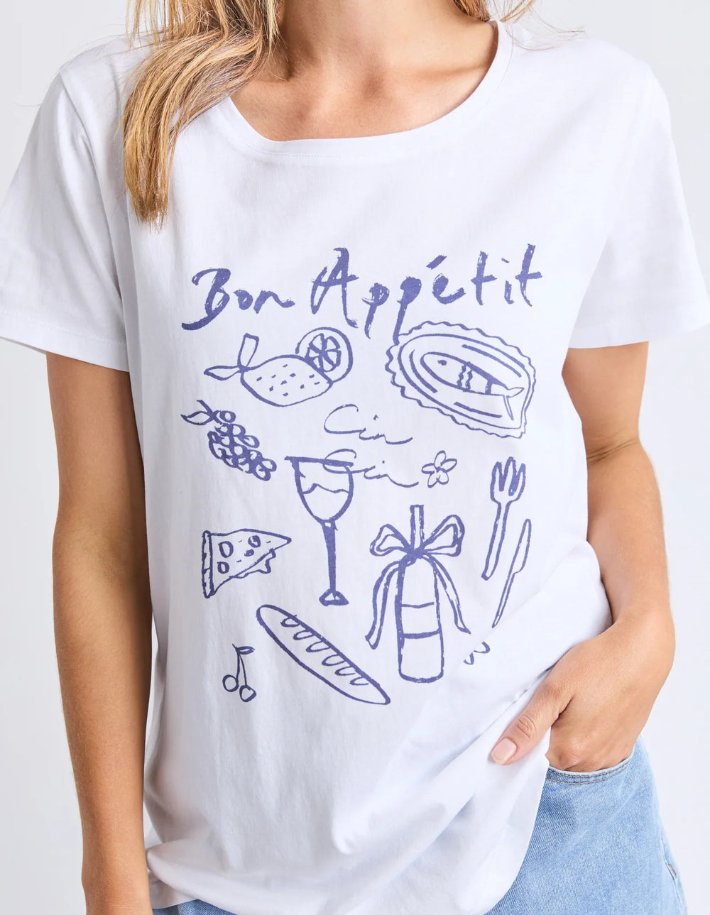 Bon Appetit Tee - White