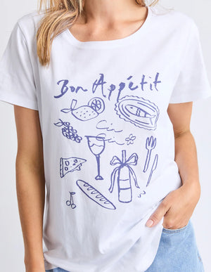 Bon Appetit Tee - White