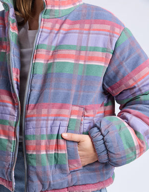 Cord Check Jacket - Multi
