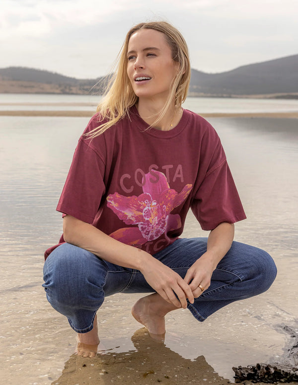 Costa Rica Tee - Plum