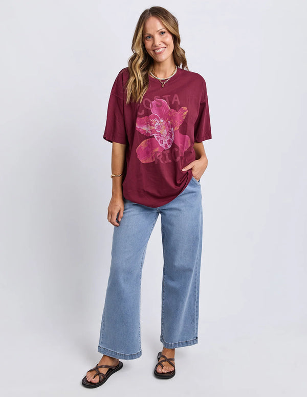 Costa Rica Tee - Plum