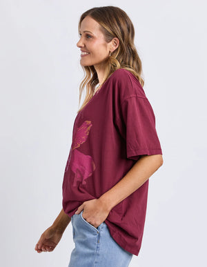 Costa Rica Tee - Plum