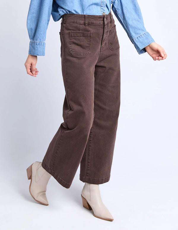 Delphi Front Pocket Jean - Chocolate