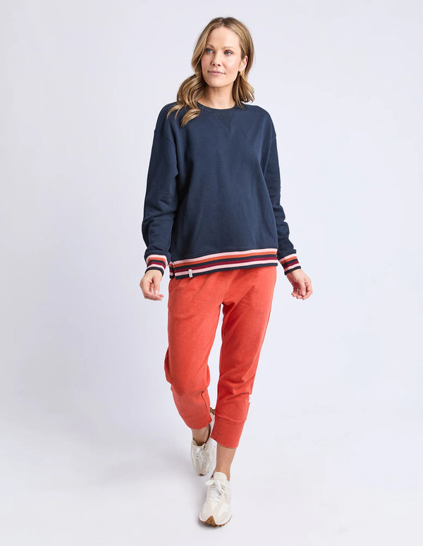 Lili Fleece Crew - Navy