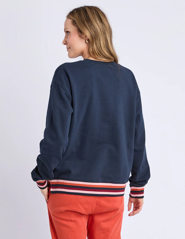 Lili Fleece Crew - Navy