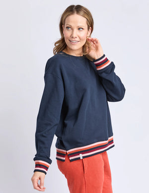 Lili Fleece Crew - Navy