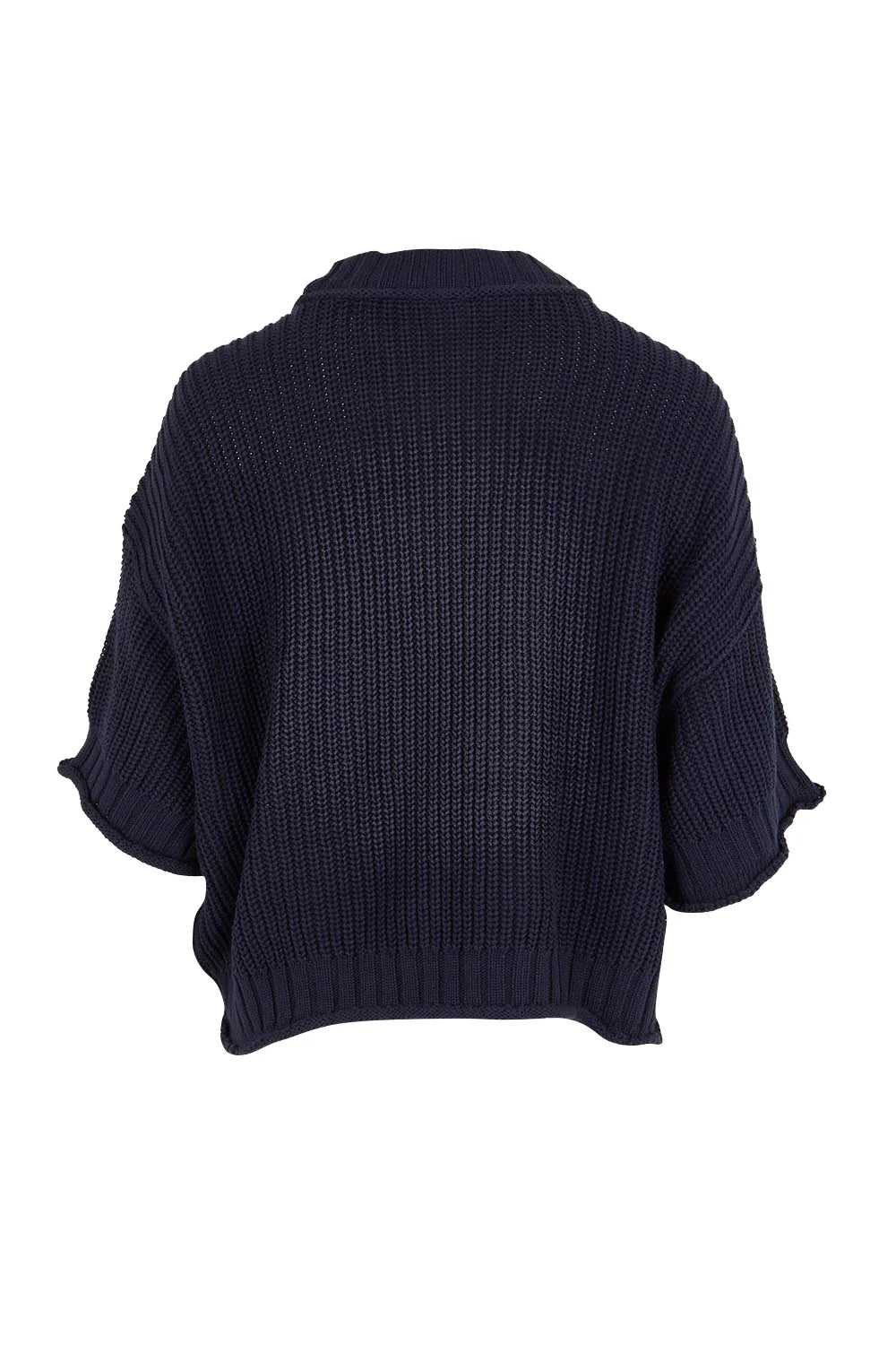 Luela Short Sleeve Knit - Navy