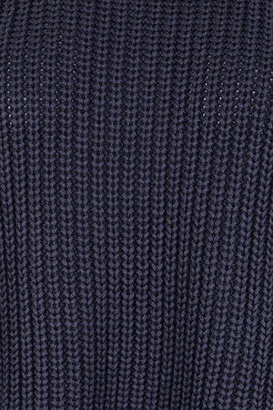 Luela Short Sleeve Knit - Navy