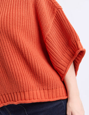 Luela Short Sleeve Knit - Orange