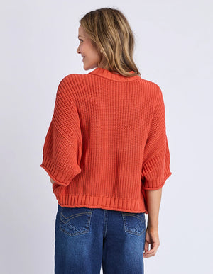 Luela Short Sleeve Knit - Orange