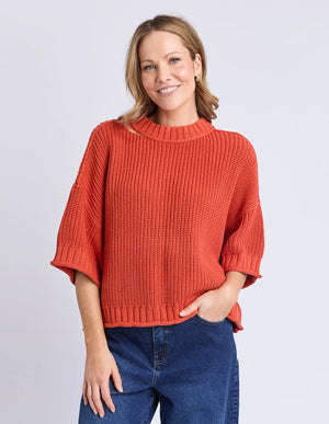 Luela Short Sleeve Knit - Orange