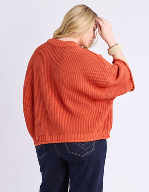Luela Short Sleeve Knit - Orange